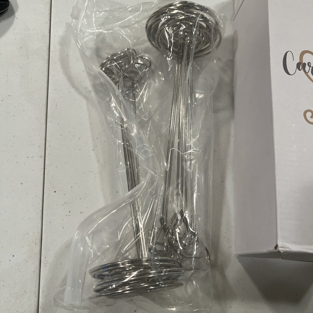 12 Heart Placecard Holders Silver 8 In Tall For Wedding Party